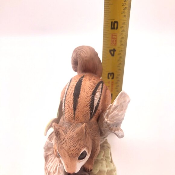 Vtg Homco Woodland Friends Chipmunk & Turtle Ceramic Hand Painted Figurine 8882 - Picture 10 of 11